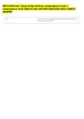 MRTS 2335 Exam 1 Study Guide&colon; Mortuary Jurisprudence&comma; Exam 1 &NewLine;Jurisprudence 10&sol;07&sol;2024 ACTUAL UPDATED QUESTIONS AND CORRECT &NewLine;ANSWERS 