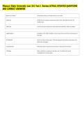 Missouri State University Law 231 Test 1 Review ACTUAL UPDATED QUESTIONS &NewLine;AND CORRECT ANSWERS 