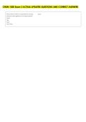CHEM 1020 Exam 2 ACTUAL UPDATED QUESTIONS AND CORRECT ANSWERS 