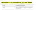 Chem 1020 Exam 1 ACTUAL UPDATED QUESTIONS AND CORRECT ANSWERS 