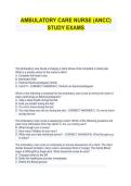Ambulatory Care Nurse &lpar;ANCC&rpar; &ndash; Study Exam Questions and Answers