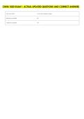 CHEM 1020 EXAM 1&period; ACTUAL UPDATED QUESTIONS AND CORRECT ANSWERS 