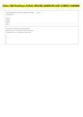 Chem 1020 Final Exam ACTUAL UPDATED QUESTIONS AND CORRECT ANSWERS 