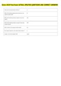 Chem 1020 Final Exam ACTUAL UPDATED QUESTIONS AND CORRECT ANSWERS 