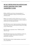 NR 565 CERTIFICATION EVALUATION EXAMS&NewLine;SOLVED QUESTIONS STUDY GUIDE&NewLine;GUARANTEED TO PASS