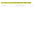 Chem 1020 Exam 3 ACTUAL UPDATED QUESTIONS AND CORRECT ANSWERS 