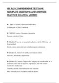 NR 565 COMPREHENSIVE TEST BANK&NewLine;COMPLETE QUESTIONS AND ANSWERS&NewLine;PRACTICE SOLUTION VERIFIED
