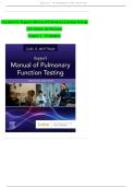 Test Bank for Ruppel&rsquo;s Manual of Pulmonary Function Testing 12th Edition&comma; By Mottram Chapter 1 - 13 Updated&NewLine;