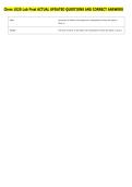 Chem 1020 Lab Final ACTUAL UPDATED QUESTIONS AND CORRECT ANSWERS