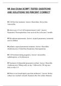 NR 566 EXAM SCRIPT TESTED QUESTIONS&NewLine;AND SOLUTIONS 100 PERCENT CORRECT