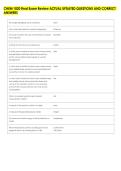 CHEM 1020 Final Exam Review ACTUAL UPDATED QUESTIONS AND CORRECT &NewLine;ANSWERS