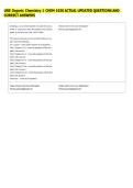 UNE Organic Chemistry 1 CHEM 1020 ACTUAL UPDATED QUESTIONS AND &NewLine;CORRECT ANSWERS 