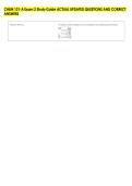 CHEM 121-A Exam 2 Study Guide ACTUAL UPDATED QUESTIONS AND CORRECT &NewLine;ANSWERS 