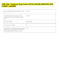 CHM 1020 - Final Exam Study Guide ACTUAL UPDATED QUESTIONS AND &NewLine;CORRECT ANSWERS 