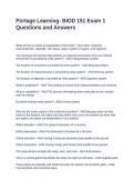 Portage Learning- BIOD 151 Exam 1 Questions and Answers