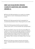 NRNP 6531 EXAM REVIEW UPDATED&NewLine;COMPLETE QUESTIONS AND ANSWERS&NewLine;GRADED A&plus;