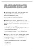 NRNP 6550 EXAMINATION EVALUATION&NewLine;STUDY GUIDE TESTED PRACTICE SCRIPT