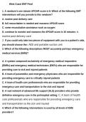 West Coast EMT Final Exam Study Guide &vert; Practice Questions with Detailed Explanations