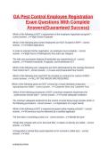 GA Pest Control Employee Registration Exam Study Guide &vert; Practice Questions with Detailed Explanations