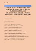 Nursing Fundamentals & Medical-Surgical Nursing &vert; 260&plus; Premium Practice Questions with Verified Answers & Rationales &vert; 2026-2027 Exam Bank &vert; NCLEX-RN & Nursing School Preparation &vert; Graded A&plus;