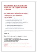 CITI Training Quiz Latest 2026&sol;2027 Questions and Answers &lpar;Verified Answers&rpar;