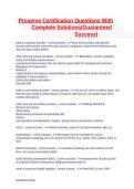 ProServe Certification Study Guide &vert; Practice Questions with Complete Explanations
