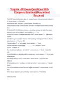 Virginia HIC Exam Study Guide &vert; Practice Questions with Complete Explanations