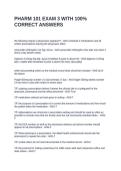 PHARM 101 EXAM 3 WITH 100&percnt; CORRECT ANSWERS