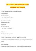 ARMY OCS Tactics and Operations Exam Actual 2026 Newest Updated Questions and Correct Answers &lpar;Latest 2026 &sol; 2027 Update&rpar; &lpar;100&percnt; Verified Answers by Expert&rpar;