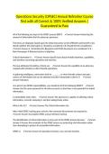 Operations Security &lpar;OPSEC&rpar; Annual Refresher Course Test with all Correct & 100&percnt; Verified Answers &vert;Guaranteed to Pass