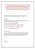 CALIFORNIA QUALIFIED APPLICATOR CERTIFICATE &lpar;QAC&rpar; &ndash; SUBCATEGORY Q&colon; MAINTENANCE GARDENER PEST &NewLine;CONTROL EXAMINATION COMPLETE PRACTICE EXAM &ndash; &NewLine;350 QUESTIONS WITH ANSWERS AND RATIONALES 