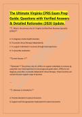 The Ultimate Virginia CPRS Exam Prep &NewLine;Guide&colon; Questions with Verified Answers &NewLine;& Detailed Rationales &lpar;2026 Update&period;