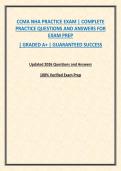CCMA NHA PRACTICE EXAM &vert; COMPLETE PRACTICE QUESTIONS AND ANSWERS FOR EXAM PREP