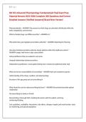 NR 565 Advanced Pharmacology Final Exam Questions and Answers 2027 &vert; Study Guide