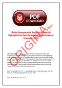 Relias Assessments Assistance Material&colon; Dysrhythmias 2026 &ndash; Practice Questions with Correct Answers for Exam Preparation