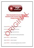 Basic Dysrhythmia Course Exam Guide 2026 &ndash; Practice Questions with Correctly Analyzed Answers for Exam Preparation
