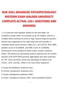 2027 NURS 6501 Advanced Pathophysiology Ultimate Exams Prep Bundle 2026&sol;2027 &vert; Walden University &vert; Midterm &lpar;Weeks 1&ndash;6&rpar;&comma; Final Exam&comma; Quiz 1&comma; Genetics&comma; Cellular Biology & Tissue&comma; Comprehensive Study Guide&comma; Practice Questions with Explanations&comma; Course Review