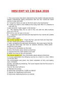 HESI Exit Exam V2 2026 &ndash; 130 Verified Questions and Answers for Comprehensive Nursing Exam Preparation