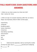 2026 PALS Heartcode Exam Actual Questions & Answers &lpar;Latest 2026 &sol; 2027 Update&rpar; 100&percnt; Guarantee Pass &lpar;Verified Answers&rpar;