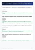 UTA NURS 5334 Quiz 2&colon; Cephalosporins&comma; Carbapenems&comma; Monobactams & Glycopeptides Advanced Pharmacology NP Board Exam Preparation &vert;10 Practice Questions & Rationales