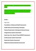 NUR 6001 EXAM 1 &ndash; ADVANCED HEALTH ASSESSMENT &NewLine;&lpar;2026&rpar;&NewLine;William Paterson University &vert; Complete 200-Question &NewLine;Test Bank &vert; Verified Answers & Detailed Rationales &vert; &NewLine;100&percnt; Pass Guarantee