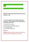 NUR 6001 EXAM 2 &ndash; Advanced Health Assessment &NewLine;&lpar;2026&rpar;&NewLine;William Paterson University &lpar;WPU&rpar; &ndash; Practice Exam