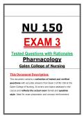 NU 150 Exam 3 &ndash; Pharmacology &lpar;Latest 2026&sol;2027 Update&rpar; Actual Questions & Answers &vert; Galen &lpar;PDF&rpar;