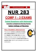 Galen NUR 283 Comp 1&ndash;3 Exams &ndash; Transition to Registered Nursing Practice&comma; Latest 2026&sol;2027 Update &lpar;PDF&rpar;