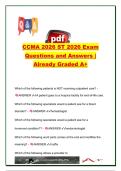 CCMA 2026 ST &vert; 250&plus; Exam Questions & Verified Answers &vert; Clinical Procedures&comma; Pharmacology&comma; EKG&comma; Phlebotomy&comma; Medical Law&comma; Infection Control & Patient Care &vert; Certified Clinical Medical Assistant &lpar;NHA&rpar;