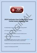 CRCR Certification Exam Questions with Correct Verified Answers Graded A&plus; 2026 &vert; Certified Revenue Cycle Representative Practice Study Guide