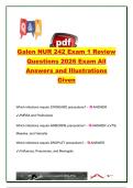 Galen NUR 242 Exam 1 Review 2026 &vert; 70&plus; Exam Questions & Verified Answers &vert; Infection Control&comma; Perioperative Nursing&comma; Wound Care&comma; Pain Management&comma; Blood Transfusions & Skin Disorders &vert; Galen College of Nursing