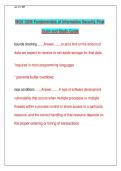 WGU C836 Fundamentals of Information Security Final&NewLine;Exam and Study Guide 2026&sol;2027 