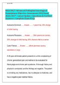 WGU D027 Advanced Pathopharmacological &NewLine;Foundations Objective Assessment &lpar;OA&rpar; Exam &NewLine;2026&sol;2027 &vert; Latest Update &vert; Questions & Verified &NewLine;Answers &vert; Complete Exam Prep