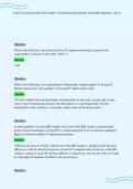 CCRN EXAM CRAM REVIEW SHEET COMPLETE QUESTIONS ANSWERS GRADED A PLUS&period;pdf&NewLine;&NewLine;